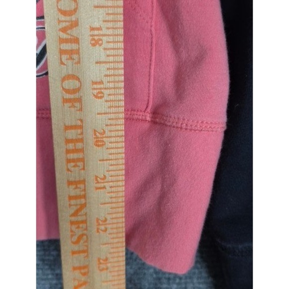 Harley Davidson Womens Pink Black Raglan Zip Up Hoodie Jacket Sz L Biker Casual - Picture 4 of 10